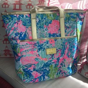 Lilly Pulitzer Tote Bag Backpack Pool Insulated